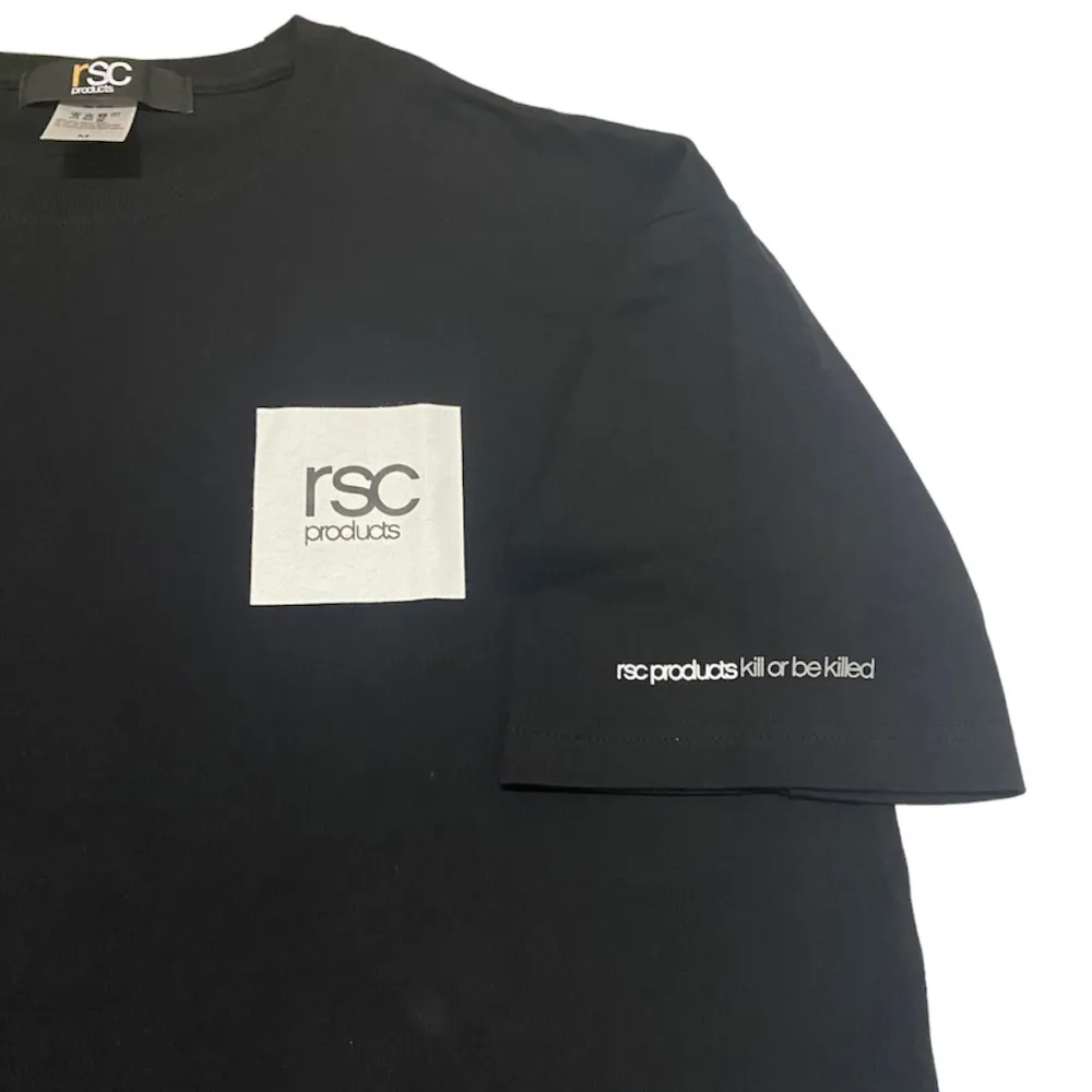 RSC 方框 Logo 棉製 短袖 黑底白框 L號 1