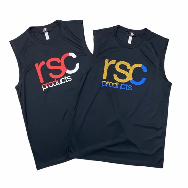 rsc products | RSC JPN LOGO 無袖 背心 運動 吸汗 速乾 透氣 抗皺 L號 黑底 紅白字